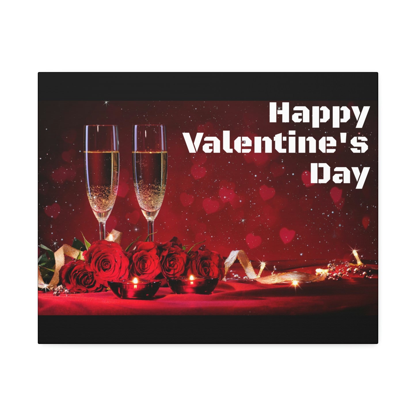 Happy V Day! Canvas Stretched, 1.5''