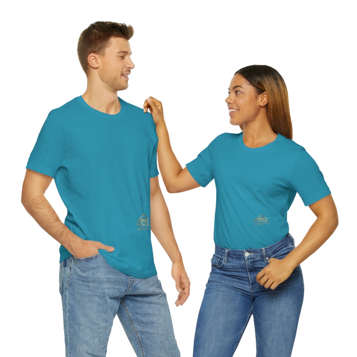 BRANDED Large Logo on back Unisex Jersey Short Sleeve Tee