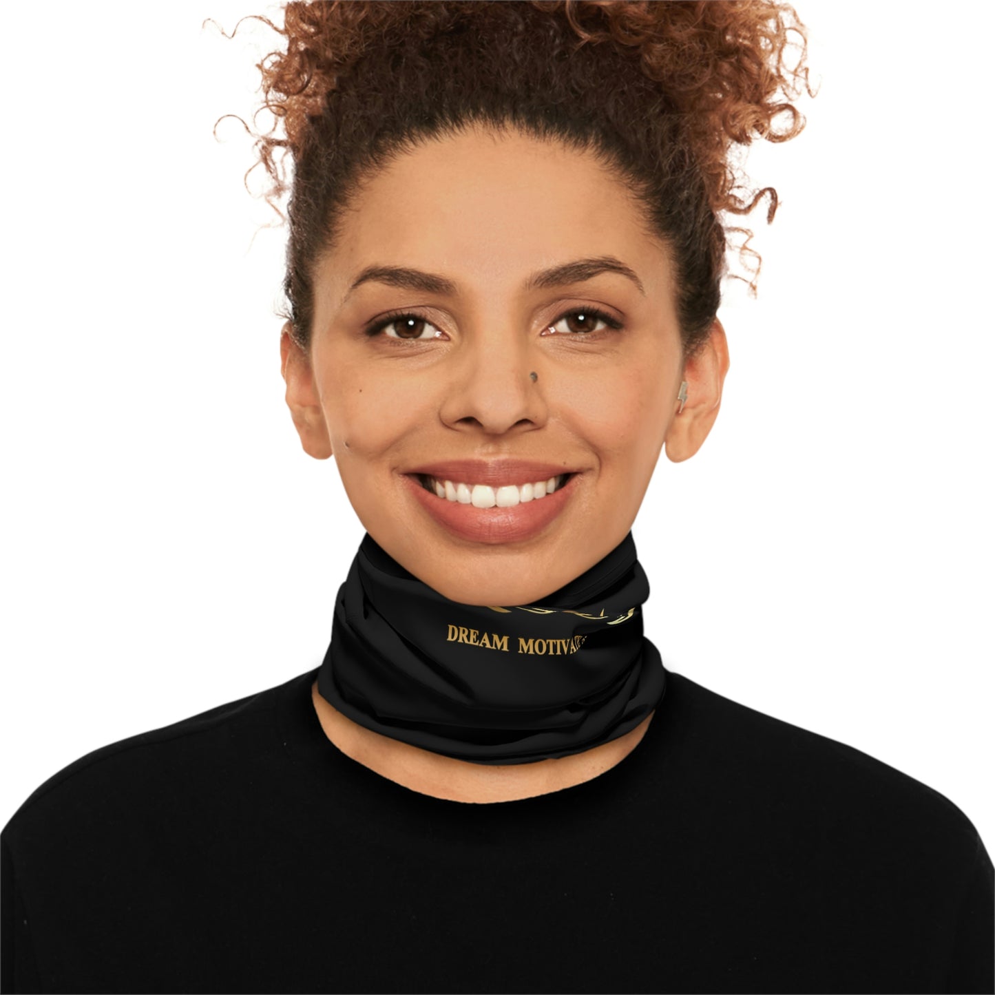 Winter Neck Gaiter With Drawstring Unisex