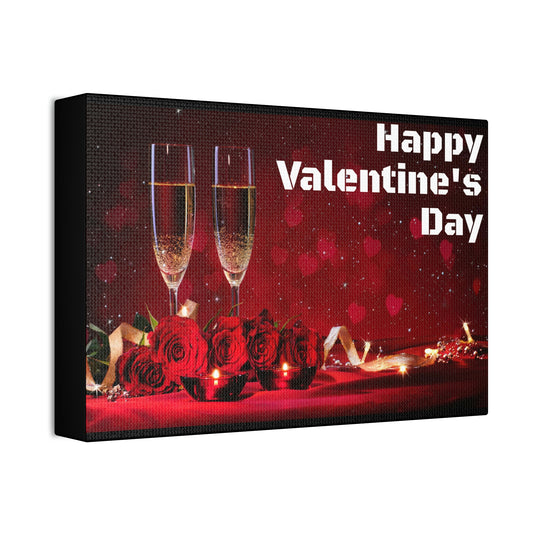 Happy V Day! Canvas Stretched, 1.5''