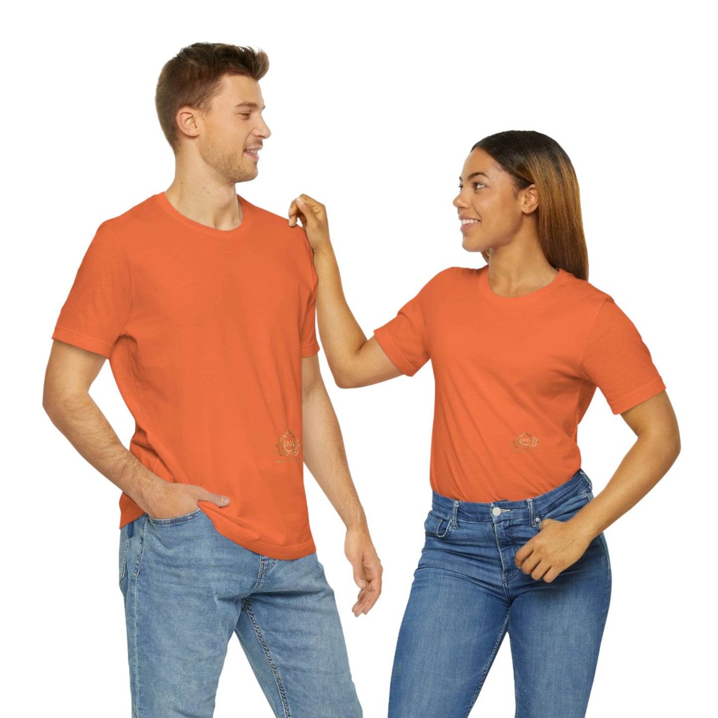 BRANDED Large Logo on back Unisex Jersey Short Sleeve Tee