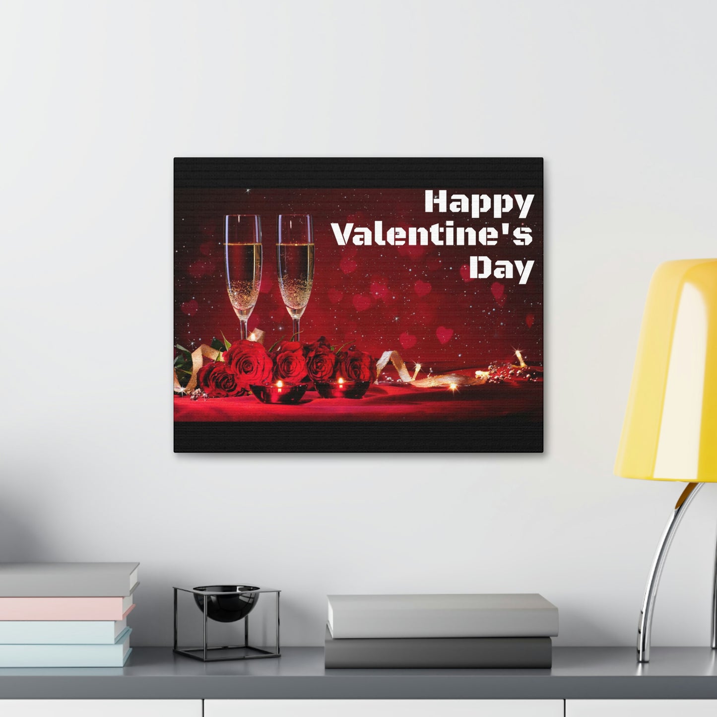 Happy V Day! Canvas Stretched, 1.5''
