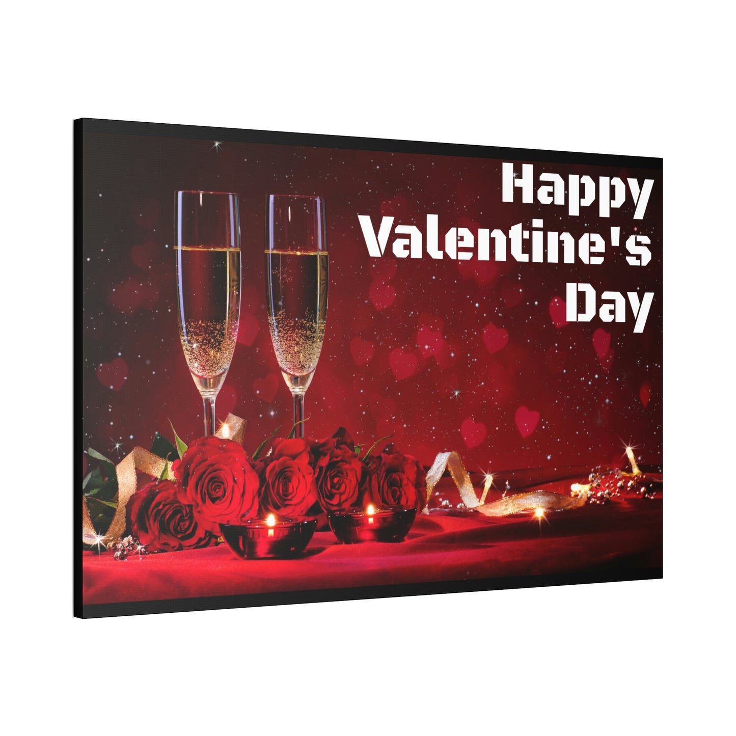 Happy V Day! Canvas Stretched, 1.5''