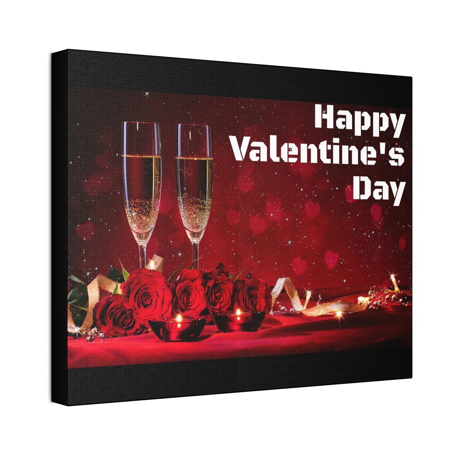 Happy V Day! Canvas Stretched, 1.5''