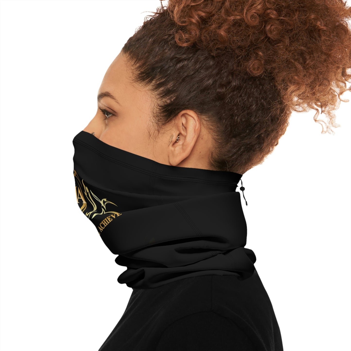 Winter Neck Gaiter With Drawstring Unisex