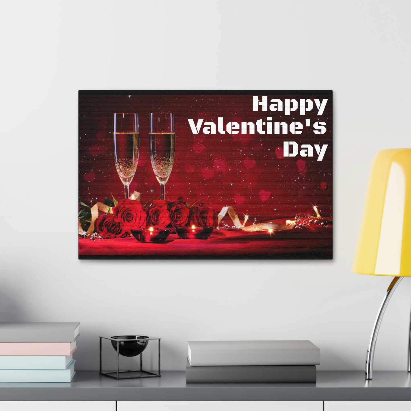 Happy V Day! Canvas Stretched, 1.5''